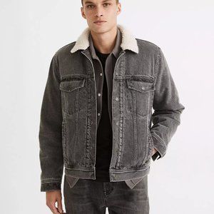 Madewell Sherpa Classic Jean Jacket Size Medium